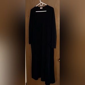 Unbranded Women's Knitted Long Lightweight Cardigan Coat With Pockets